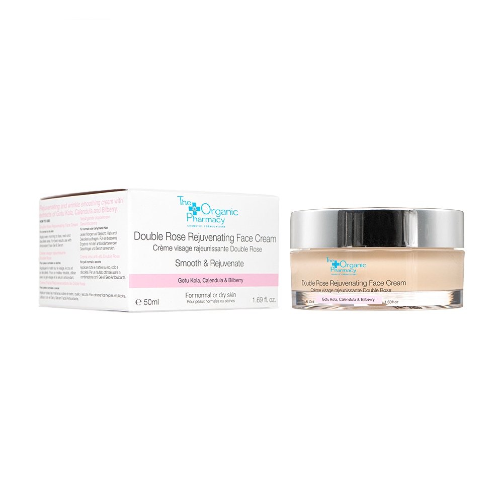 【(The Organic Pharmacy) ダブルローズ リジュビネイティング フェイスクリーム 50ml】 エイジングケアに有用で保湿作用のあるフェイスクリームです