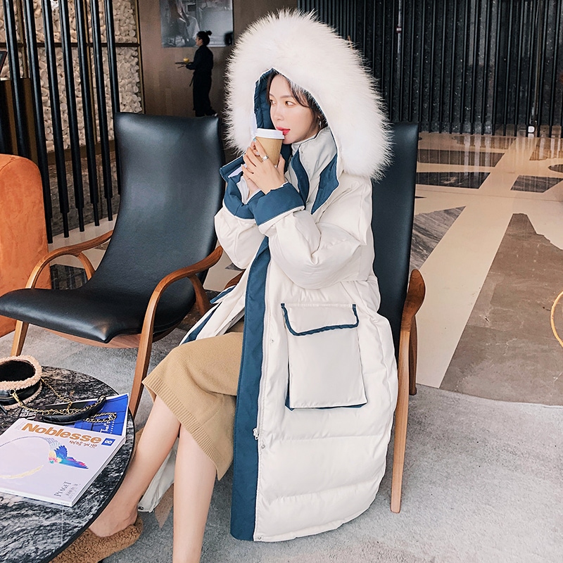 ダウンコート ホワイト ブルー アウター コート スリム 細身 ストレート スマート かわいい 9,257円