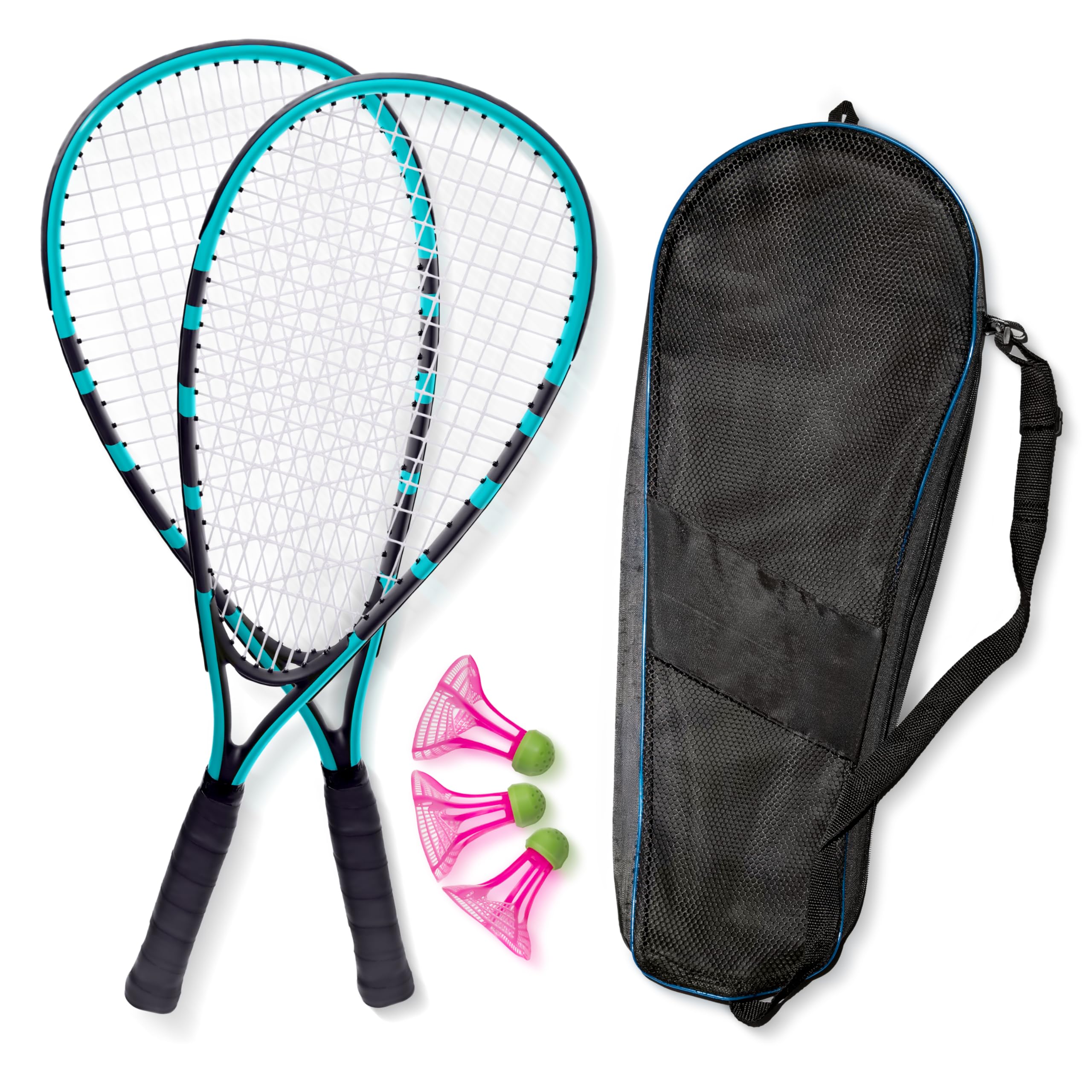【2025年版】NEISER アウトドアバドミントンセット [ラケット2本＋防風シャトル3個＋収納ケース] 屋外でもラリーが続く 初心者向け軽量設計 国内正規品 (スカイブルー) 5,221円