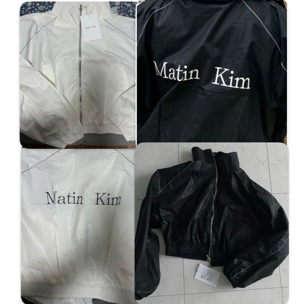 Matin) MATIN COATING CROP BLOUSONマチンコーティング作物ブラゾン