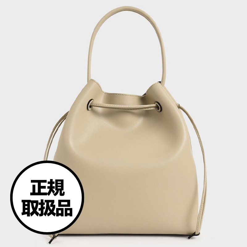 【CHARLES&KEITH】ドローストリング ホーボーバッグ Drawstring Hobo Bag 正規取扱品