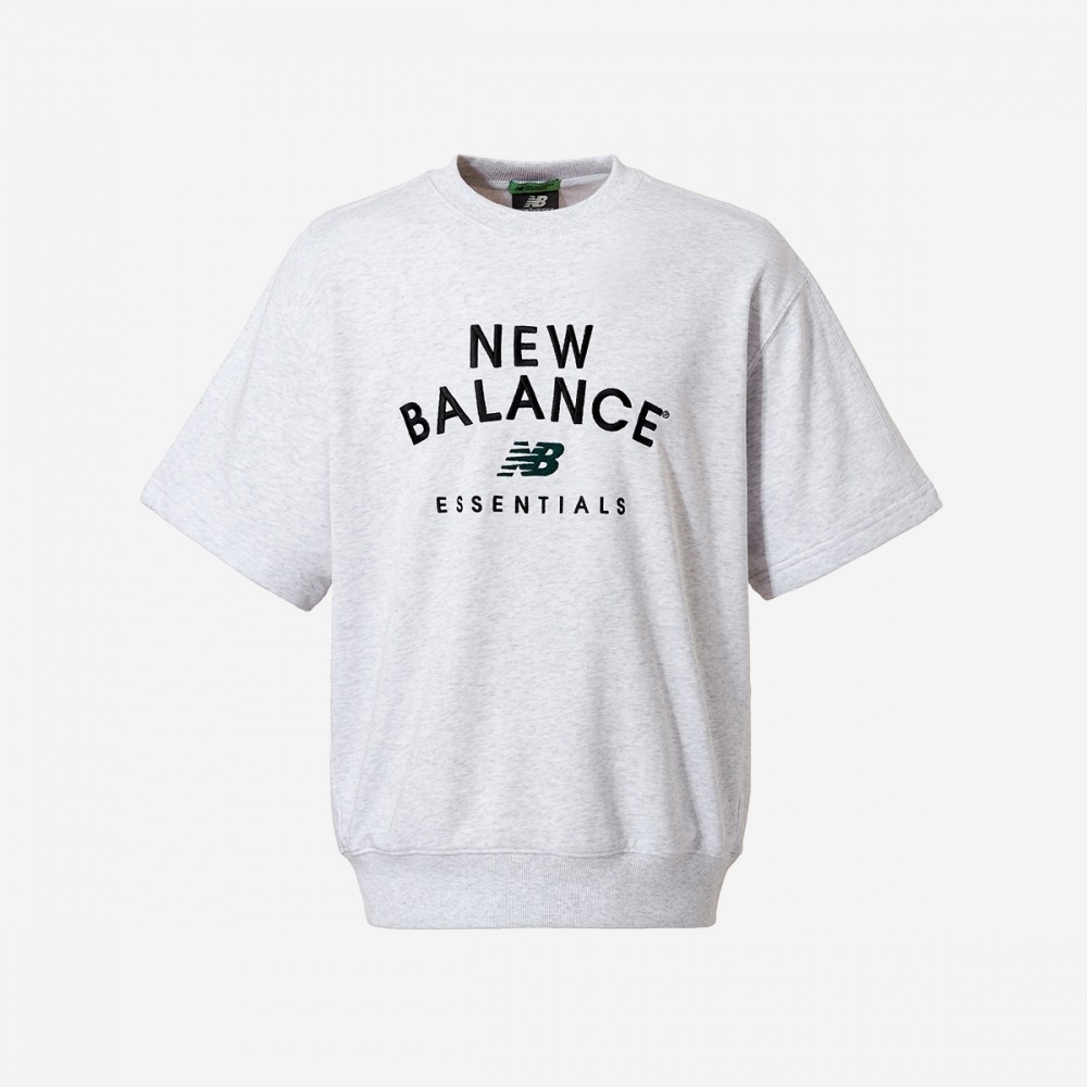 ニューバランスユニエッセンシャルショーツスウェットシャツ NBNCEB1053-(16) ライトグレー