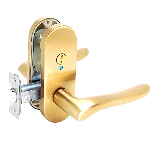 色：サテンゴールド 川口技研 ドアノブ 室内錠ALシリーズ 箱入り サテンゴールド AL-32-4K