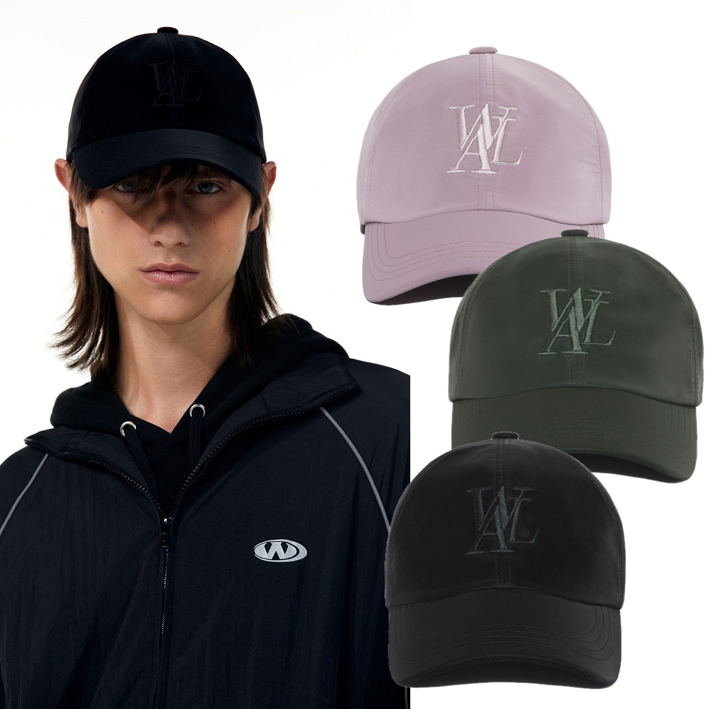 [韓国人気ベストグッズ] Signature twill ball cap 3色