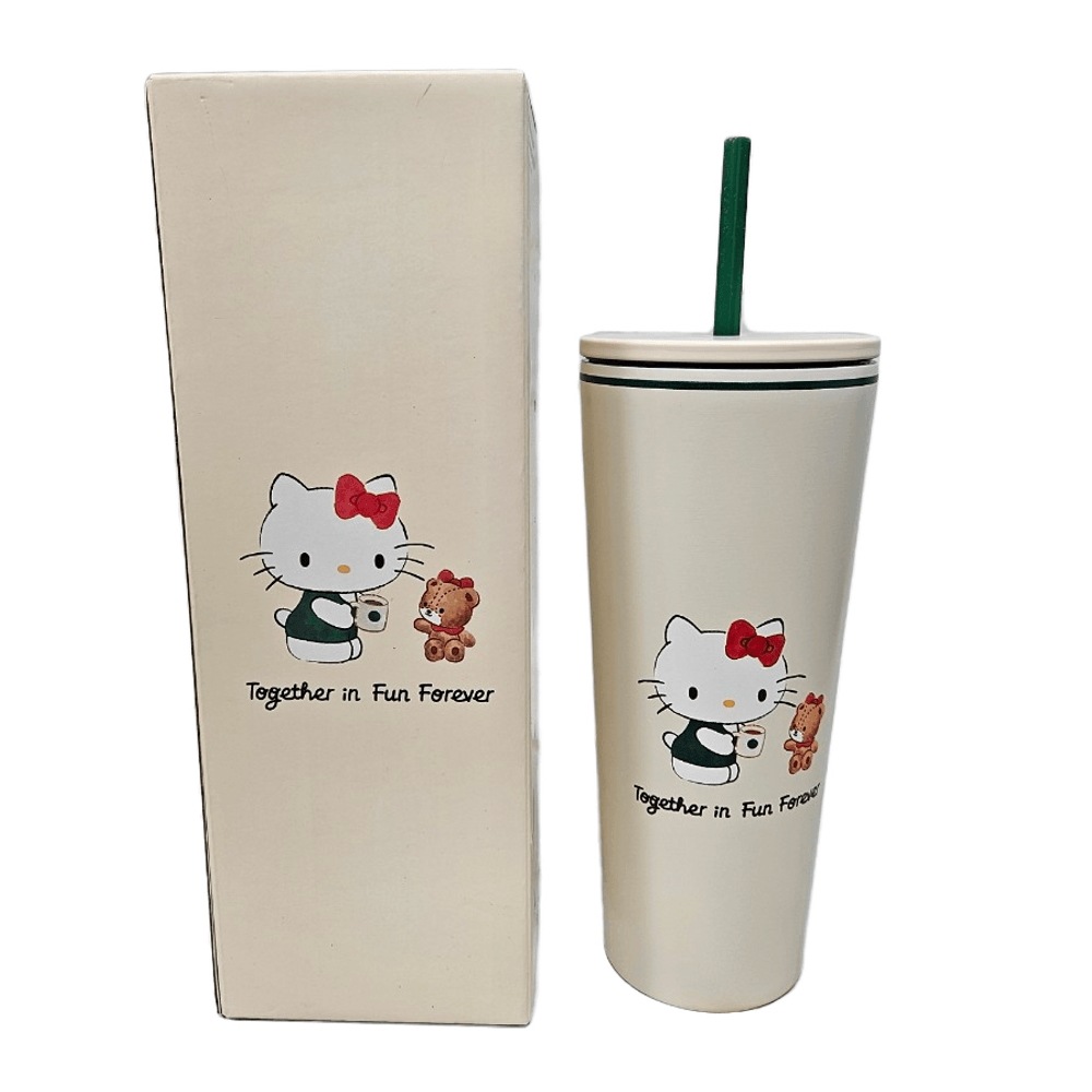 スターバックス ハローキティ コールドカップ 473ml キティタンブラー ガールフレンドプレゼント バレンタインプレゼント