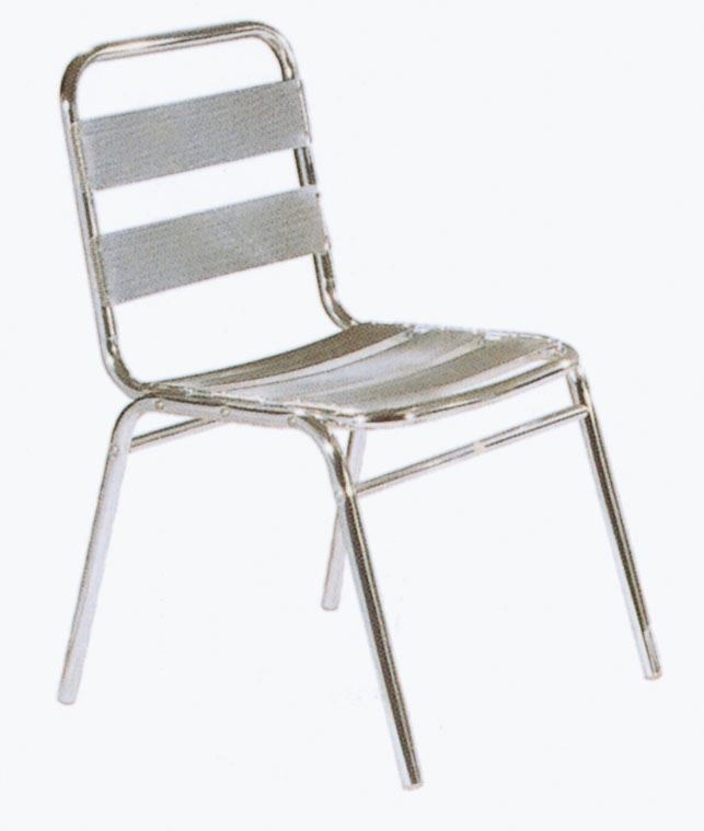 ジャービス商事　アルミニウム　ガーデンチェア　アームレス　アルミチェア（2脚組）　YC004　32607 30,010円