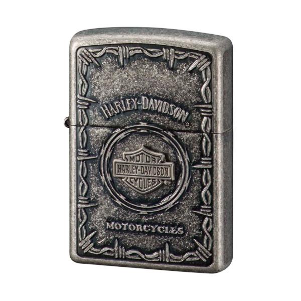 Zippo ジッポー 彫刻 Zippoライター ジッポライター オイルライター ハーレーダビッドソン HDP-68 Sメタル バー＆シールド