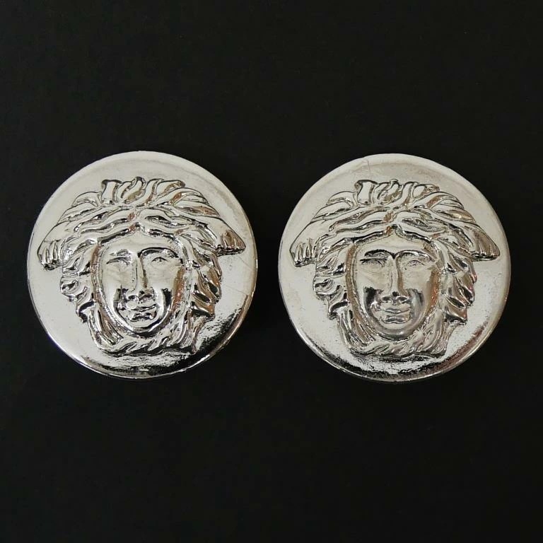 ジャンニ・ヴェルサーチ GIANNI VERSACE メデューサ イヤリング シルバー 【中古】(69983)