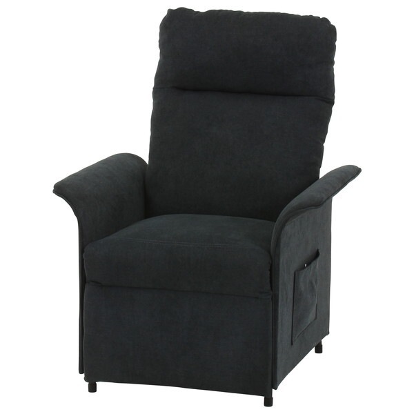 不二貿易 63201 電動リクライナー SIMPLE 1P FB102 BK