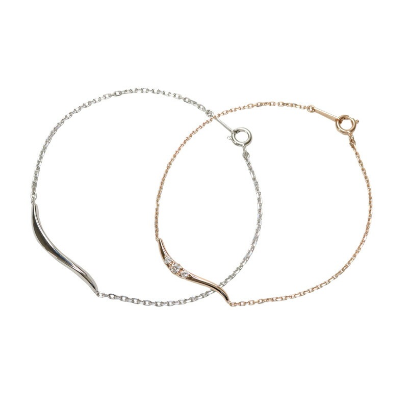 正規紙袋＆箱付 ペアブレスレット メンズ レディース ペアアクセサリー プレゼント ギフト セット シルバー ゴールド 祝い 24,850円