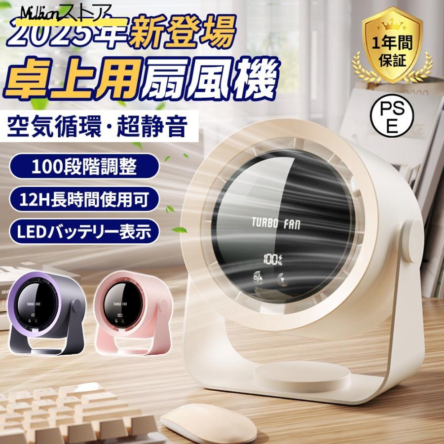 卓上 壁掛け 小型 100段階風量 超静音 大風量 おしゃれ 省エネ 上下90 リビング キャップ 空気循環 熱中症対策 25