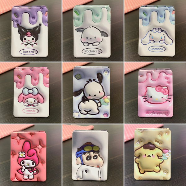 キティちゃん 鏡 ハローキティ フェイス形ミラー&コームセット｜サンリオ