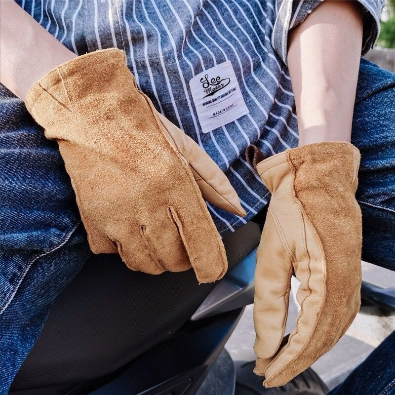 牛革　本革　イエロー　自転車 バイク グローブ　手袋　レディース　メンズ 5,282円