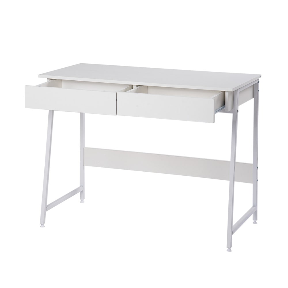 【人気商品】パソコンデスク　引き出し付き　幅100*奥48 　ホワイト