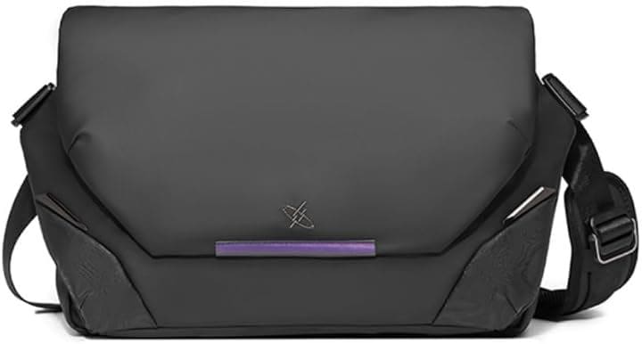 GYXX/光影行星 アポロx 1 磁気バックルショルダーバッグ メンズ向け ビジネス通勤日常用 ラップトップ対応 軽量コンパクト設計 防水加工 衝撃保護 快適な装着感 (くろ14インチ)