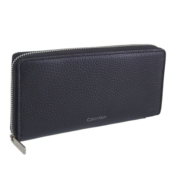 カルバンクライン 財布 メンズ 長財布 アウトレット レザー ブラック FOIL EMBOSS LONG ZIP AROUND 4D1242G-001 CALVIN KLEIN