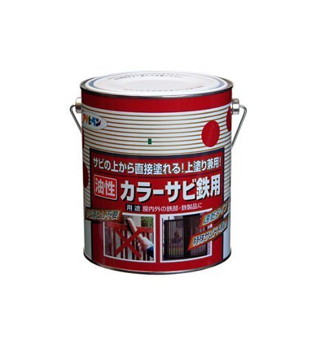 （まとめ買い）カラーサビ鉄用 1.6L ライトグリーン [x3]