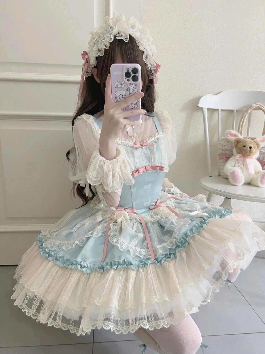 ロリータドレス【花季結縁】ロリータ洋装ミニバレエ風jskキャミソールワンピースをデザイン和服コスチュームコスチューム
