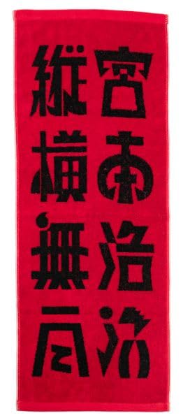 宮本浩次 エレファントカシマシ TOUR 2021～2022 日本全国縦横無尽 グッズ タオル フェイスタオル 赤