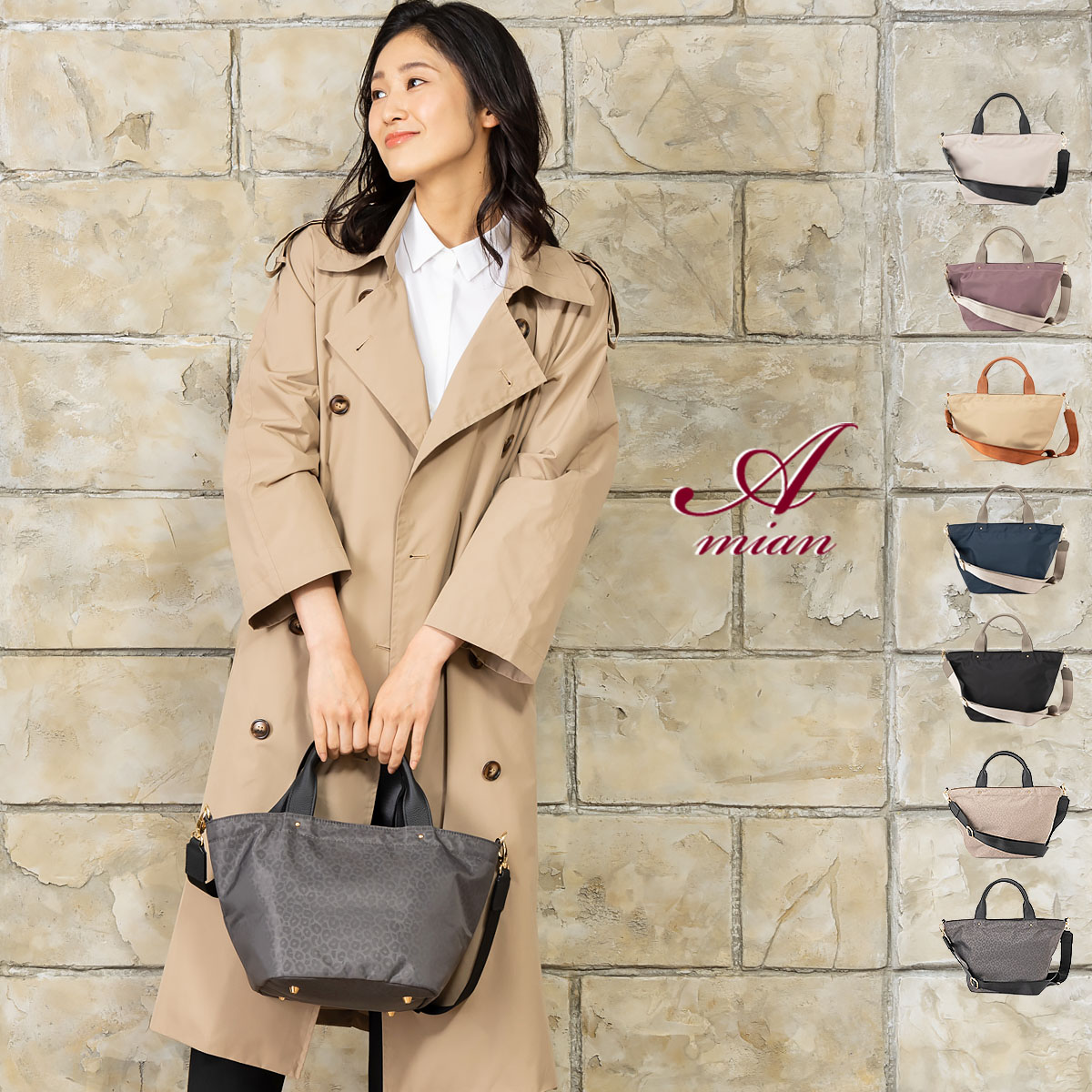 【新品登场快速出荷】トートバッグ 小さめ レディース 本革 高密度ナイロン 通勤バッグ 弁当 カートバッグ ランチバッグ 本革ハンドル オトナ女子 自立 ミニバッグ 大容量 小さいサイズ 2way 軽