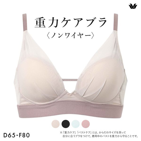 ワコール 重力ケアブラ ノンワイヤー シンプルタイプ BXB114 ブラジャー DEF Wacoal