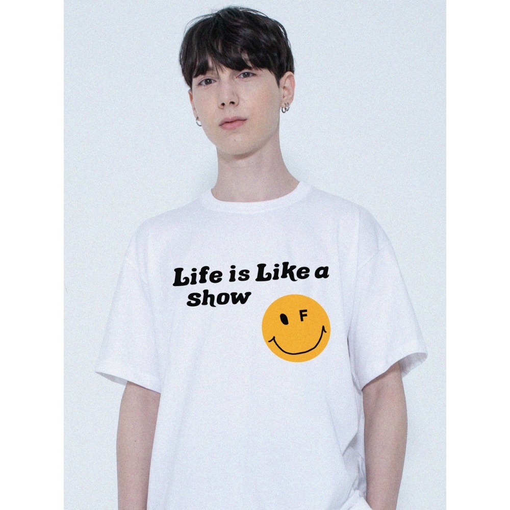 GRAVER スマイルドットロゴショートスリーブ T シャツホワイト 6,766円