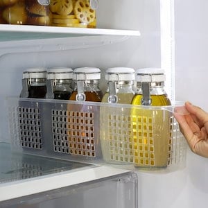 透明オイルソース醤油ボトル500ml 5個+ロングトレイセット/オイル調味料ドレッシングガラス瓶