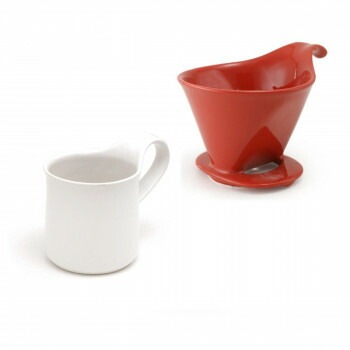 ZERO JAPAN（ゼロジャパン） ドリッパー＆カフェマグセット ドリッパートレイ付 DMZ-16 TO/WH