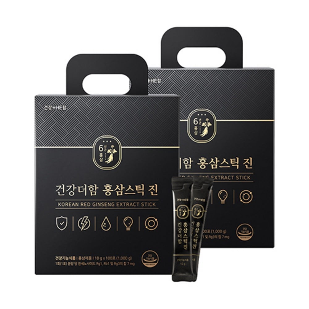 健康熱紅参スティックジン100p1000g2個
