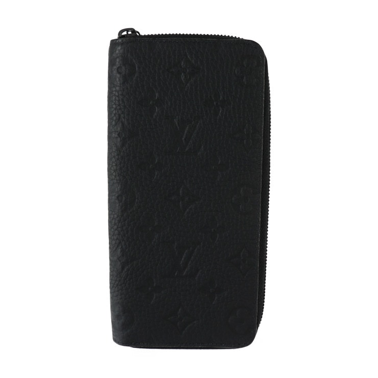 美品 LOUIS VUITTON ルイ ヴィトン 長財布 M69047 ジッピーウォレット ヴェルティカル モノグラム エンボス トリヨンレザー ブラック ラウンドファスナー ビトン 本物保証 中古