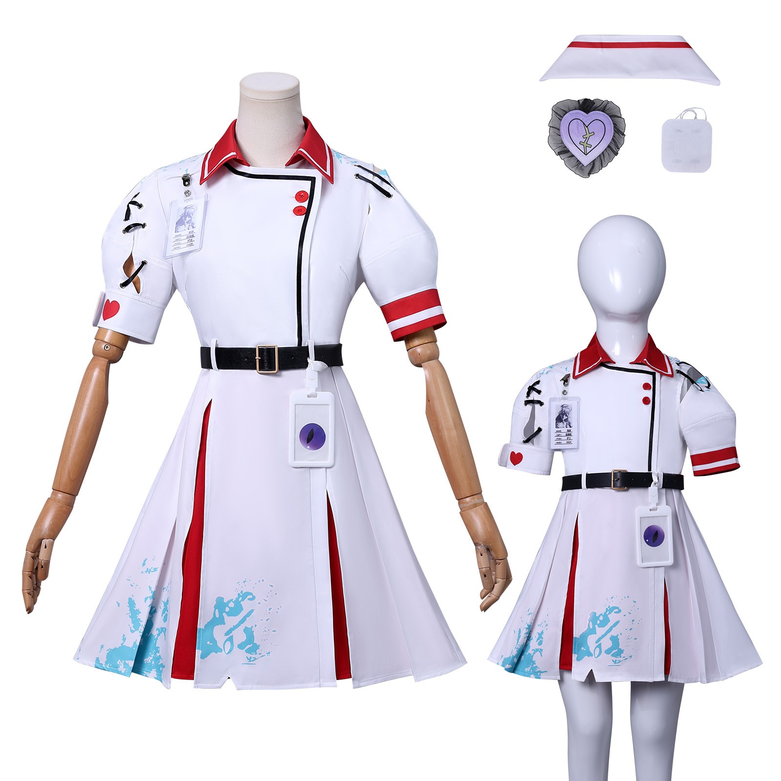 パーティーコスプレ衣装チェイサーサイレン女性悲しい看護師ヘザーコスプレ衣装二次元アニメ