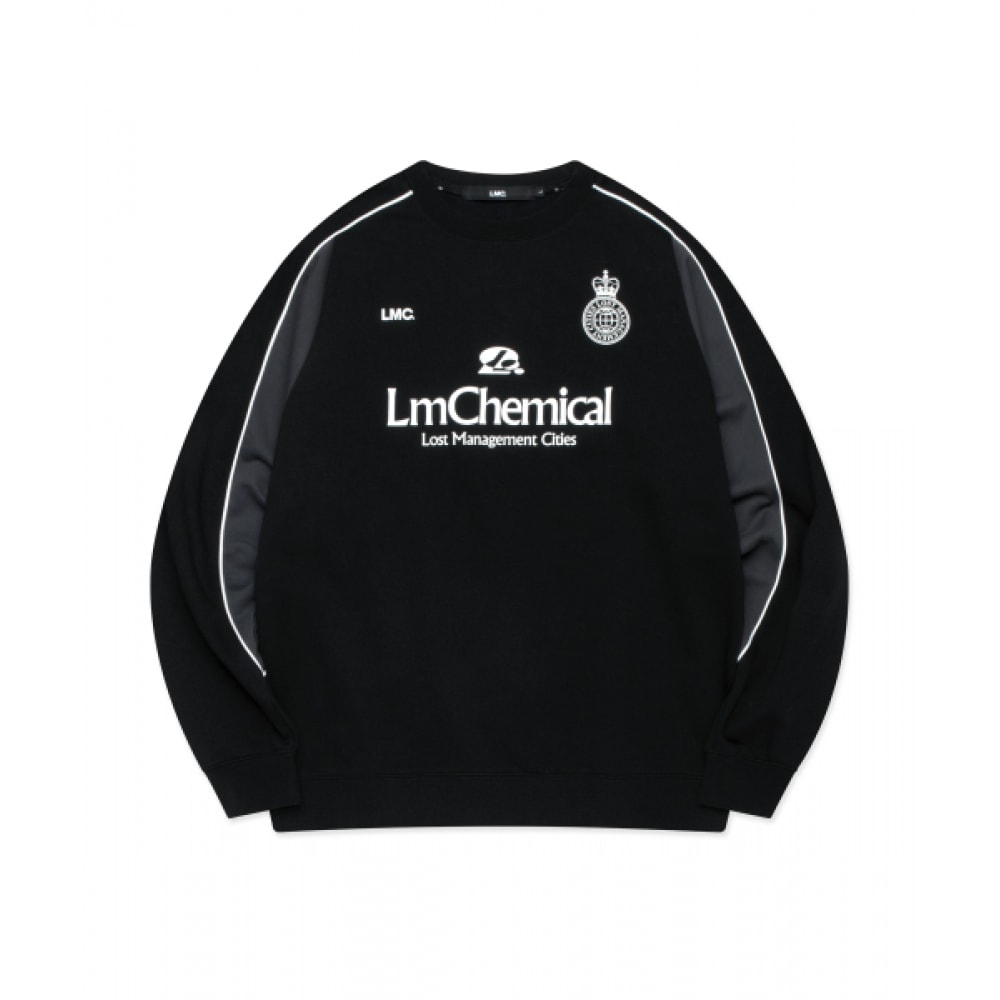 LMC ケミカルサッカースウェットシャツブラック