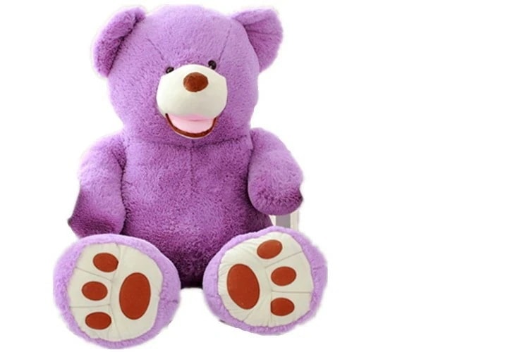 クマ ぬいぐるみ 大きい ベアー 可愛い熊 動物 大きい くまぬいぐるみ 紫色 茶色 160cm