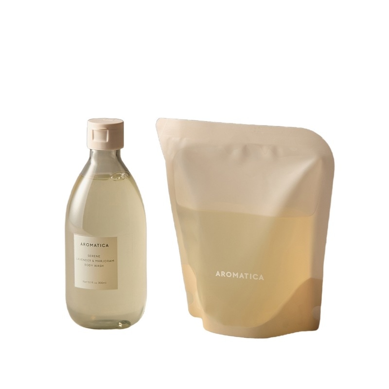 アロマティカサレンボディウォッシュ300ML＆詰め替え300MLセット香りの良いボディウォッシュクレンザーシャワージェル代用