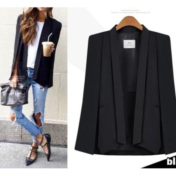 ケープ ポンチョ ジャケット ゆったり マニッシュ エレガント フォーマル おしゃれ モード 10代 20代 30代 40代 ロングジャケット オーバーサイズ 体型カバー 上品 個性的 セクシー 韓国