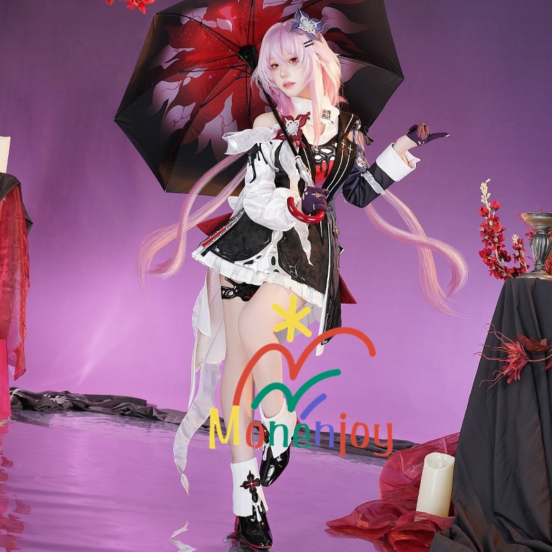 Monenjoy　崩壊スターレイル　長夜月　コスプレ衣装　記憶なのか　金属製パーツ　三月なのか　靴カバー付き　黄金裔　オロニクス　コスチューム