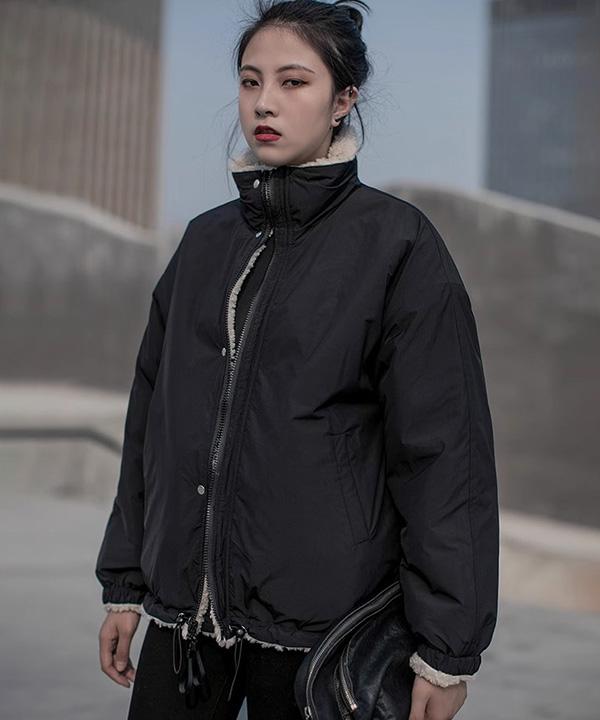 ニュートラル 両面 リバーシブル 自社製作 ラムスウール ダウン アウター ジャンパー