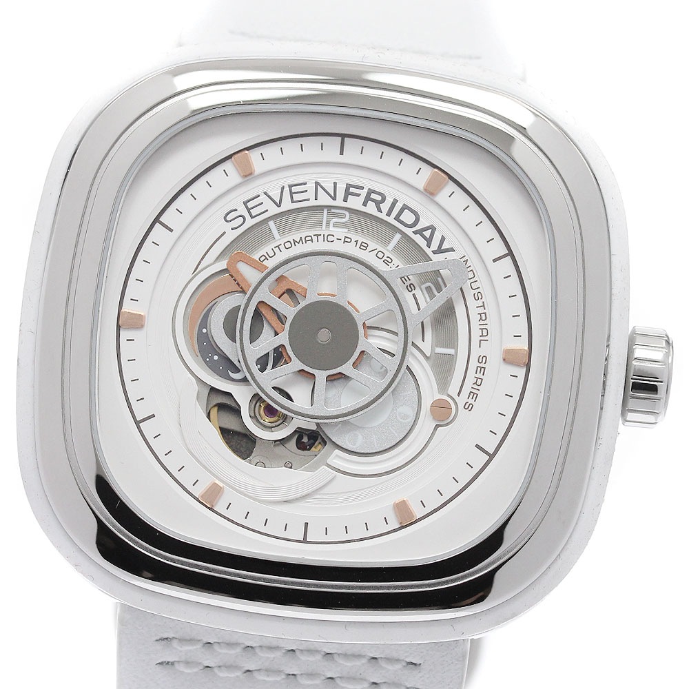セブンフライデー SEVENFRIDAY SF-P1B/02 BRIGHT Pシリーズ エッセンス 自動巻き メンズ 美品 保証書付き_944788【中古】