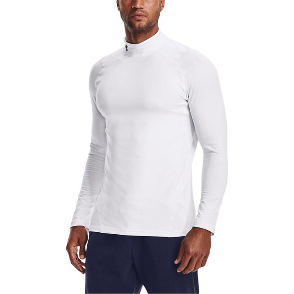 UNDER ARMOUR アンダーアーマー UAコールドギアアーマー フィッティド ロングスリーブ モックネック シャツ インナーシャツ 1366066-100