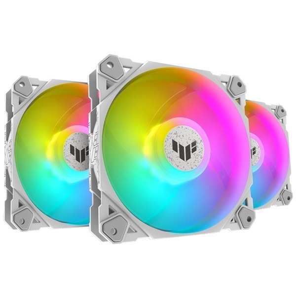 TUF GAMING TF120 WHITE ARGB 3IN1 ホワイト [ケースファン コントローラー同梱]
