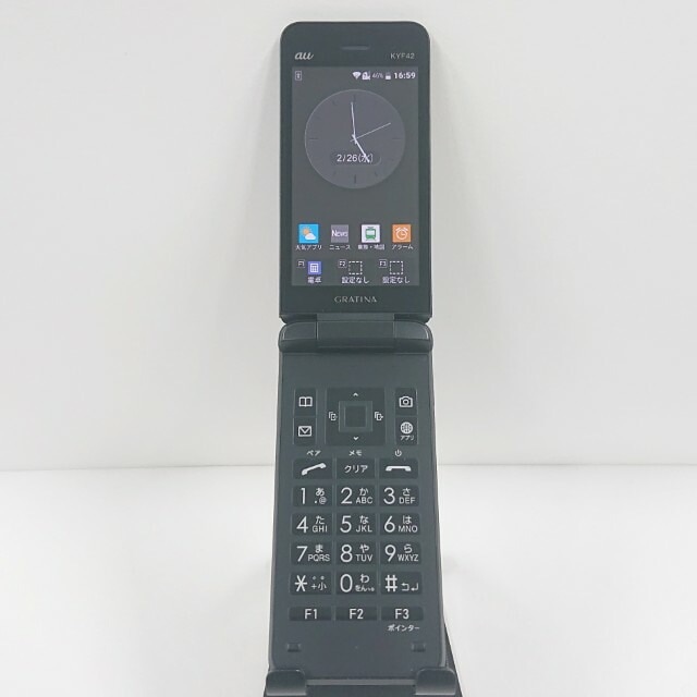 GRATINA KYF42 au ブラック 送料無料 本体 c10181 【中古】