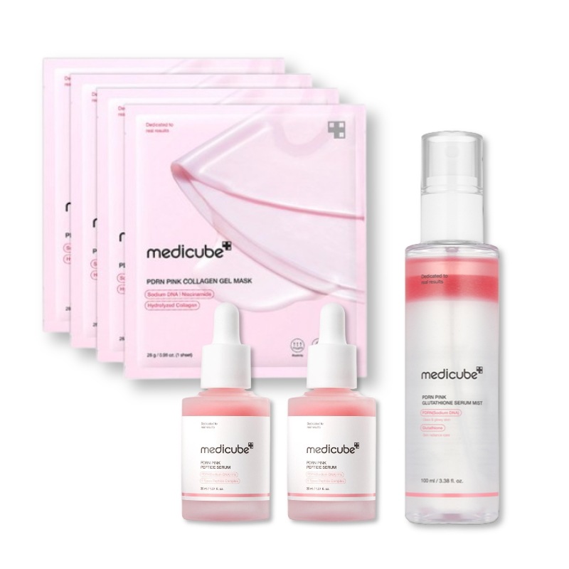 【正規品】 PDRNピンクアンプル 30ml  2個 ゲルマスク 4枚 セラムミスト 100ml 5,555円