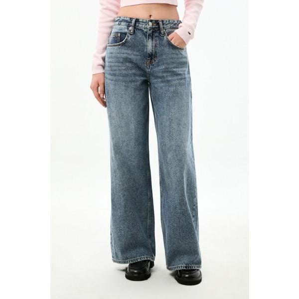 女性チャーリーワイドミッドデニムパンツ T32G0NEW15TWL1 TOMMY JEANS