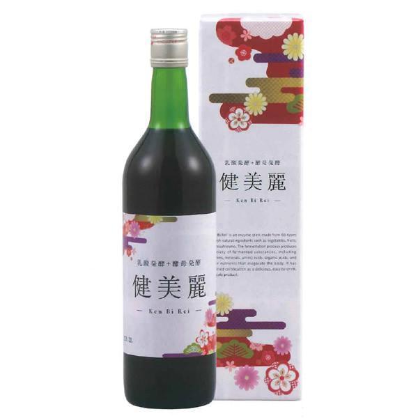 植物エキス発酵液 健美麗 720ml 酵素ドリンク 発酵原液 発酵エキス 低カロリー 甘味ゼロ アミノ酸 乳酸発酵 酵母発酵 長期熟成