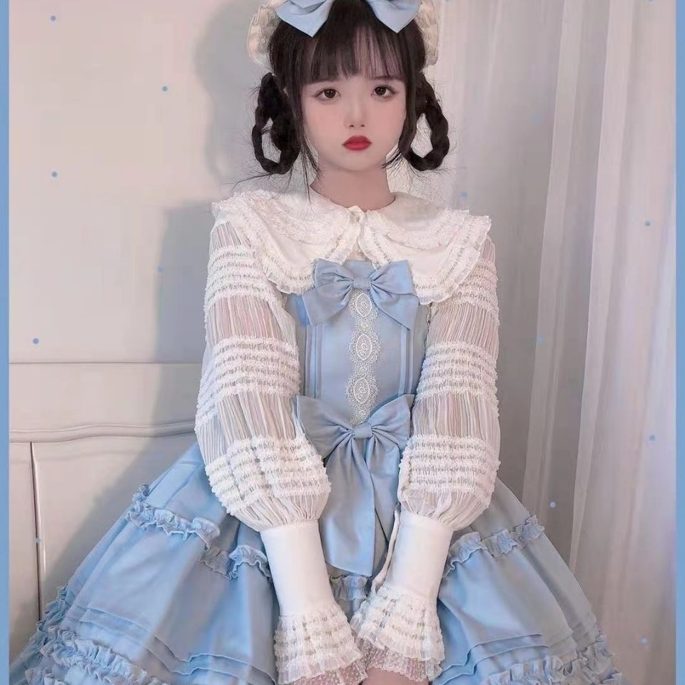 シャ ニットワンピース ロングワンピース パーティードレス 秋冬 ワンピース ドレス ワンピースワンピース コスプレかわいい学生ワンピース コスチューム ワンピース メイド服 です 日系