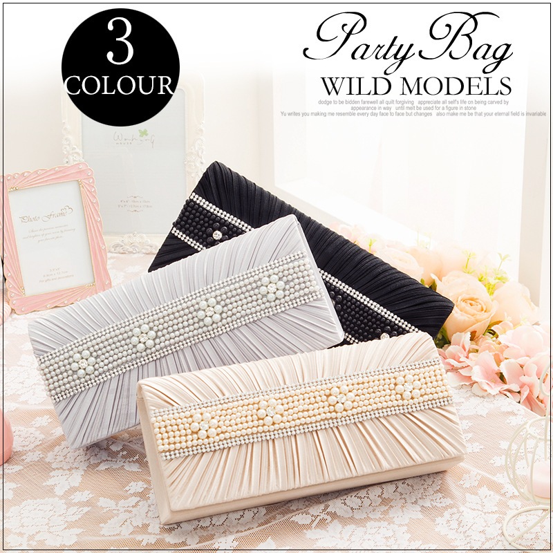 超人気 パーティーバッグ 海外限定 結婚式 披露宴 二次会 ドレスバッグ 超綺麗な花嫁バッグ 成人式 B5539 謝恩会