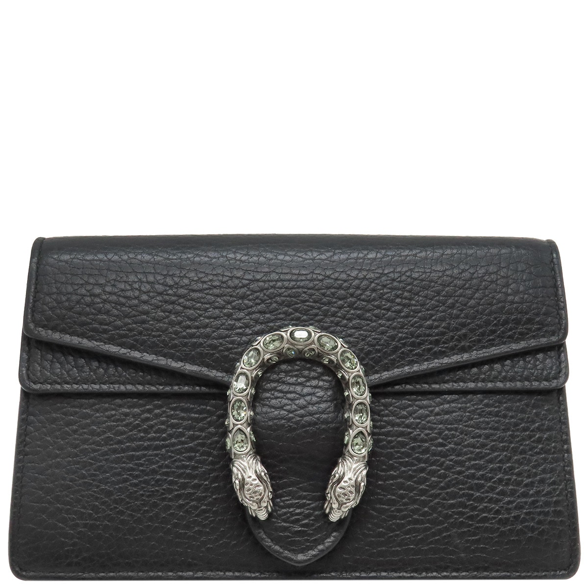 グッチ GUCCI ショルダーバッグ ディオニュソス ミニバッグ メタル ストラクチャードレザー ブラック シルバー金具 黒 タイガーヘッド スパー クロージャー 476432【中古】