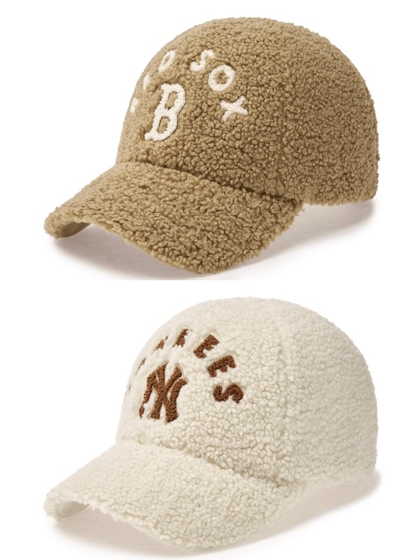 3ACPV0146韓国限定販売 男女共用 バシチー フリース アンストラクチャー ボールキャップ ボストン レッドソックス