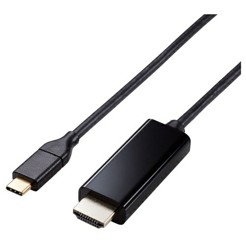 エレコム [MPA-CHDMI20BK] 変換ケーブル/USB Type-C-HDMI/ミラーリング対応/60Hz/2.0m/ブラック