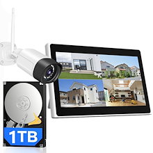 アキバガジェット 防犯カメラ 4台セット 屋外 監視カメラ IP66防水 アキバガジェット 防犯カメラ 屋外 poe セット 1台から8台 家庭用 業務